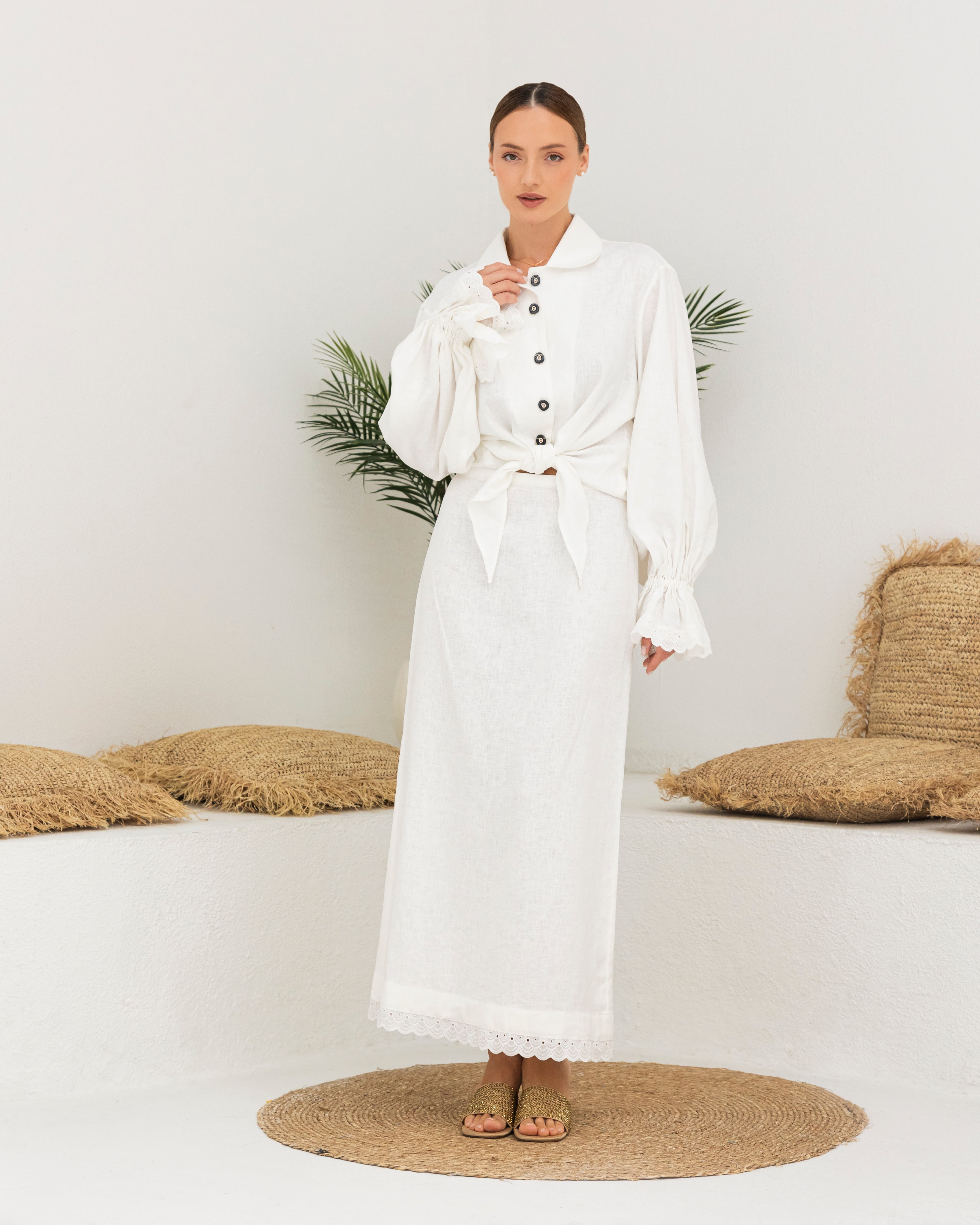 Ivory Breeze linen set